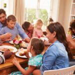 ¿Cómo es una familia unida? Imagen de liderar a la familia